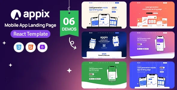OneSmartSite | Designs » APPIX - Mobile App Landing Page Responsive ...