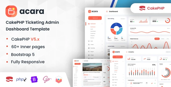 OneSmartSite | Designs » Acara - CakePHP Ticketing Admin Dashboard Template