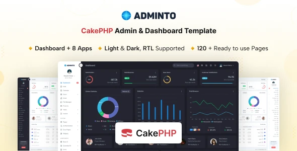OneSmartSite | Designs » Adminto - CakePHP Admin & Dashboard Template
