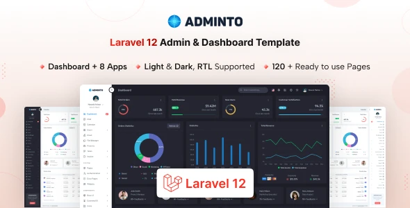 OneSmartSite | Designs » Adminto - Laravel 12 Admin & Dashboard Template
