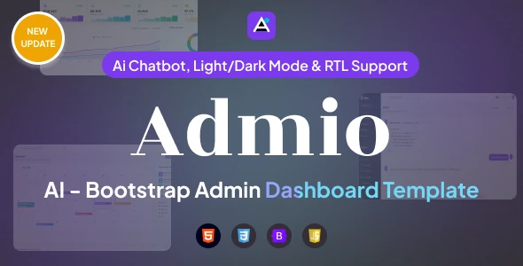 OneSmartSite | Designs » Admio - AI Multipurpose Bootstrap 5 Admin ...