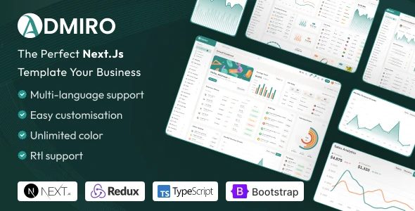 OneSmartSite | Designs » Admiro – React Nextjs Admin & Dashboard Template