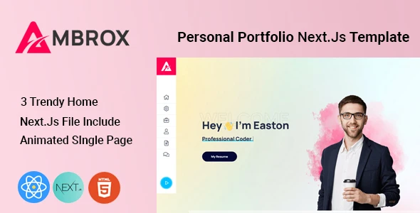 OneSmartSite | Designs » Ambrox - Personal Portfolio React Next Js Template