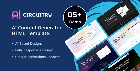 OneSmartSite | Designs » CIRCUITRY - AI Content Generator HTML Template