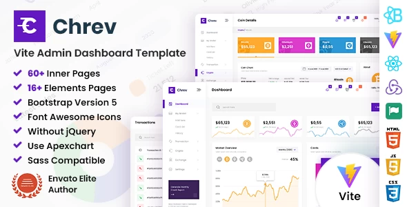 OneSmartSite | Designs » Chrev - Vite Crypto Admin Dashboard Template