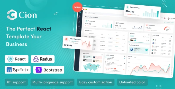 OneSmartSite | Designs » Cion - React JS Admin Dashboard Template