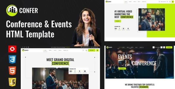 OneSmartSite | Designs » Confer - Conference & Events HTML Template
