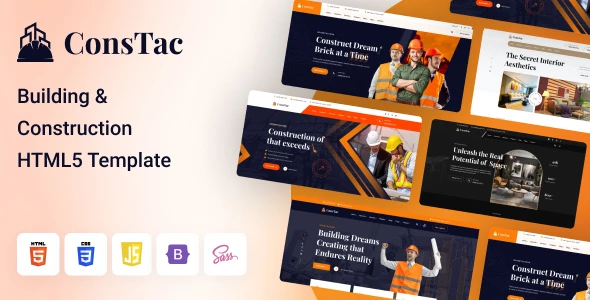 OneSmartSite | Designs » ConsTac - Construction & Building HTML ...