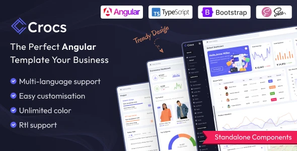 OneSmartSite | Designs » Crocs – Angular 21 Admin Dashboard