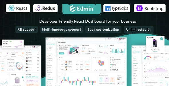 OneSmartSite | Designs » Edmin React JS Admin Dashboard Template