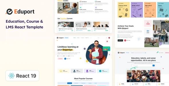 OneSmartSite | Designs » Eduport - React 19 LMS, Education and Course ...