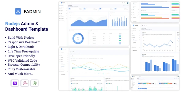 OneSmartSite | Designs » Fadmin - Node Js Responsive Admin & Dashboard ...