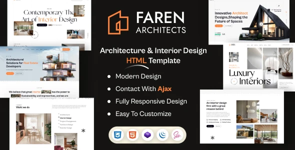 OneSmartSite | Designs » Faren - Architecture & Interior Design HTML ...