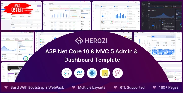 OneSmartSite | Designs » Herozi - ASP.Net Core 10 & MVC 5 Admin ...