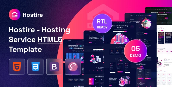 OneSmartSite | Designs » Hostire - Hosting Service HTML5 Template + RTL