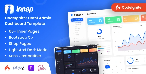 OneSmartSite | Designs » Innap - CodeIgniter Hotel Admin Dashboard ...