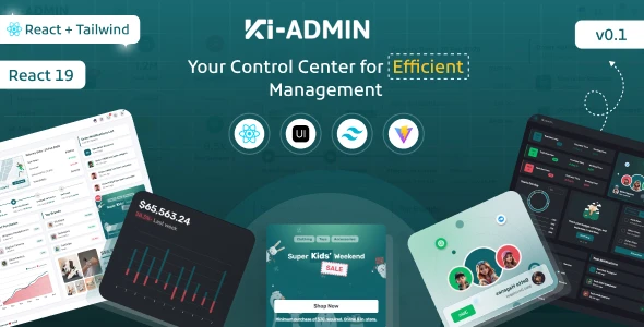 OneSmartSite | Designs » Ki-admin React + Tailwind + Typescript Admin ...