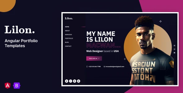 OneSmartSite | Designs » Lilon – Angular Personal Portfolio Template