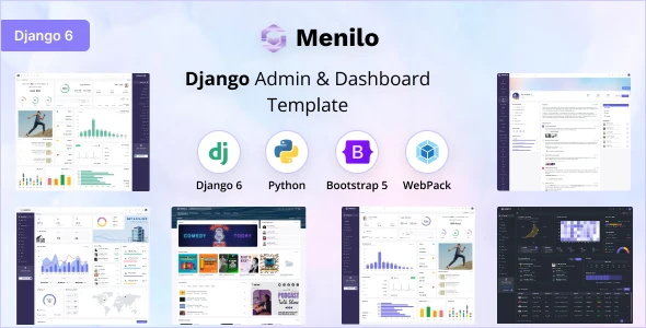OneSmartSite | Designs » Menilo - Django 6 Admin Dashboard Template