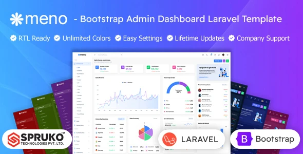 OneSmartSite | Designs » Meno - Bootstrap Admin Dashboard Laravel Template