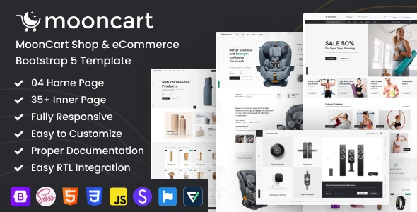 OneSmartSite | Designs » MoonCart - Shop & eCommerce Bootstrap Template