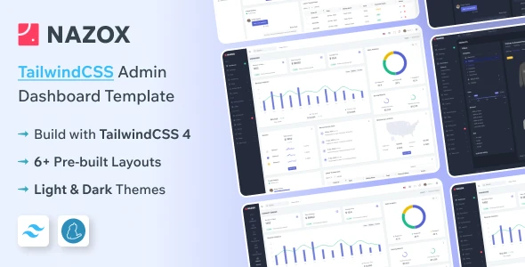 OneSmartSite | Designs » Nazox - Tailwind CSS Admin Dashboard Template
