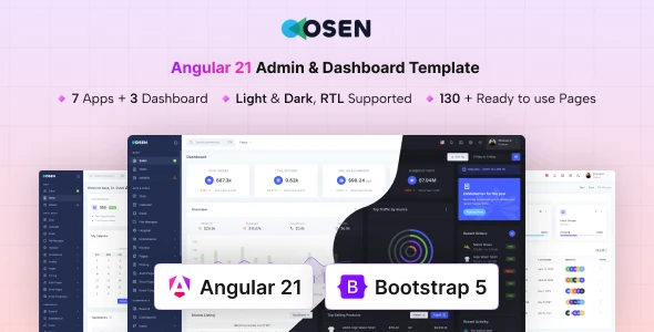 OneSmartSite | Designs » Osen - Angular 21 Admin & Dashboard Template