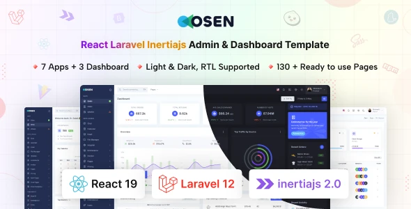OneSmartSite | Designs » Osen - React 19 + Laravel 12 & Inertia.js 2.0 ...