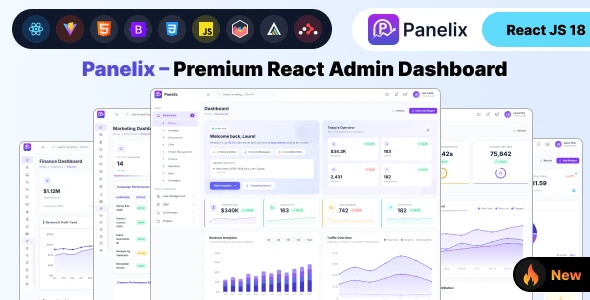 OneSmartSite | Designs » Panelix - Premium React Admin Dashboard Template
