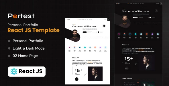 OneSmartSite | Designs » Pertest – React Personal Portfolio Template