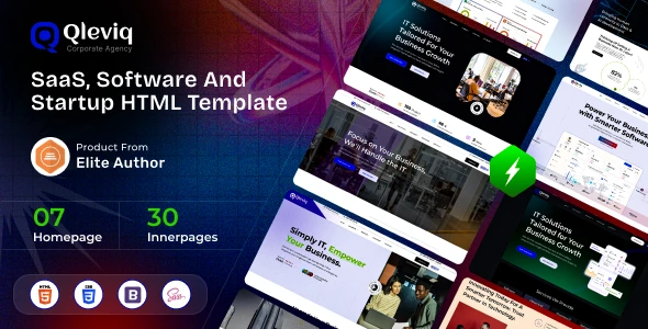 OneSmartSite | Designs » Qleviq - SaaS, Software and Startup HTML Template