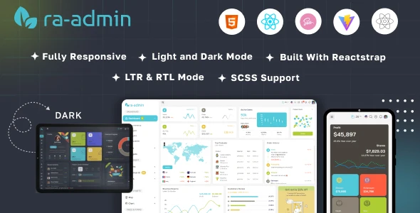 OneSmartSite | Designs » Ra-admin React JS(Vite) Admin Dashboard Template