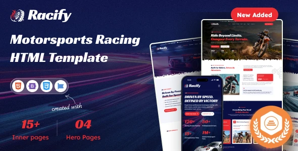OneSmartSite | Designs » Racify - Motorsports Racing HTML Template