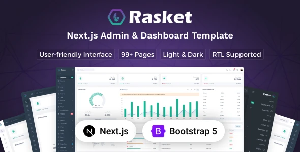 OneSmartSite | Designs » Rasket - Next.js 16 Admin Dashboard Template