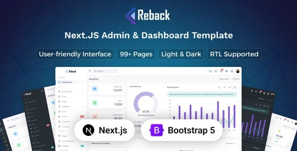OneSmartSite | Designs » Reback - Next.Js Admin & Dashboard Template