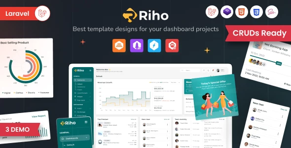 OneSmartSite | Designs » Riho - Laravel Admin Template