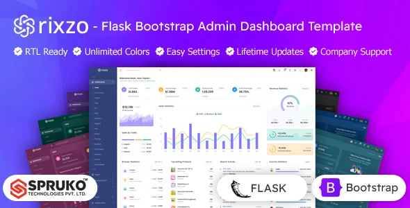 Admin Panel In Python Flask OneSmartSite | Designs » Rixzo - Bootstrap Flask Admin Dashboard Template