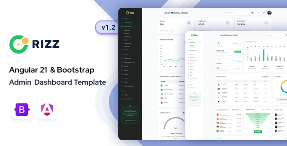 OneSmartSite | Designs » Rizz - Angular 21 Admin & Dashboard Template