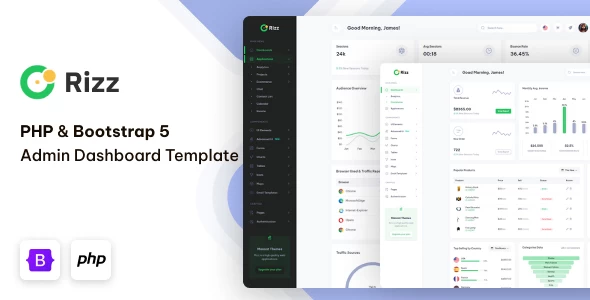 OneSmartSite | Designs » Rizz - PHP Admin & Dashboard Template