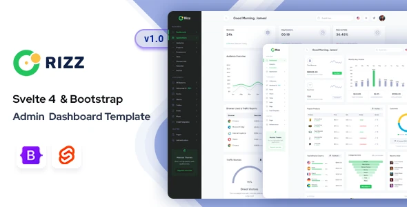 OneSmartSite | Designs » Rizz - Svelte Admin & Dashboard Template
