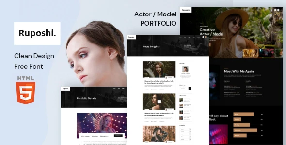 OneSmartSite | Designs » Ruposhi - Actor Portfolio Html Template