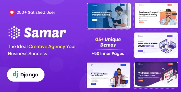 OneSmartSite | Designs » Samar | Creative Agency Bootstrap Django Template