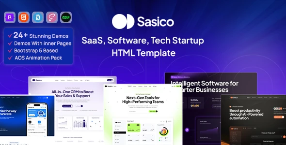 OneSmartSite | Designs » Sasico | SaaS & AI Startup HTML Template