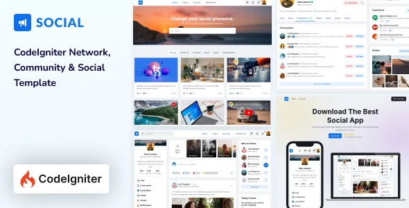 OneSmartSite | Designs » Social - CodeIgniter Network & Community Template
