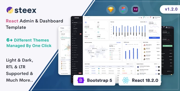 OneSmartSite | Designs » Steex - React Admin & Dashboard Template