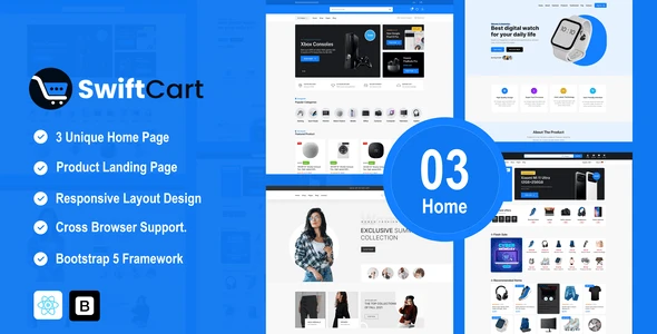 OneSmartSite | Designs » SwiftCart - Multipurpose eCommerce ReactJs ...