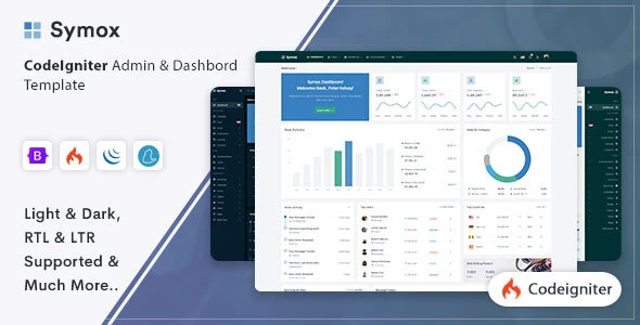 OneSmartSite | Designs » Symox - CodeIgniter Admin & Dashboard Template