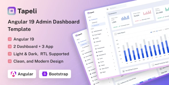 OneSmartSite | Designs » Tapeli - Angular Admin Dashboard Template