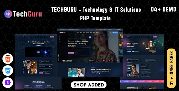 OneSmartSite | Designs » Techguru - Technology & IT Solutions PHP Template