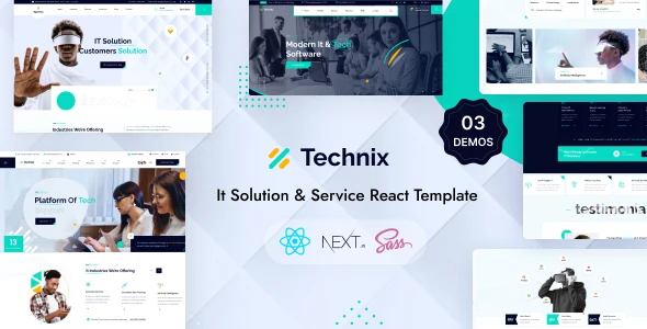 OneSmartSite | Designs » Technix - Technology & IT Solutions React Next ...